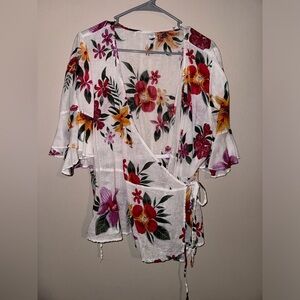 Oldnavy sheer wrap top size XL